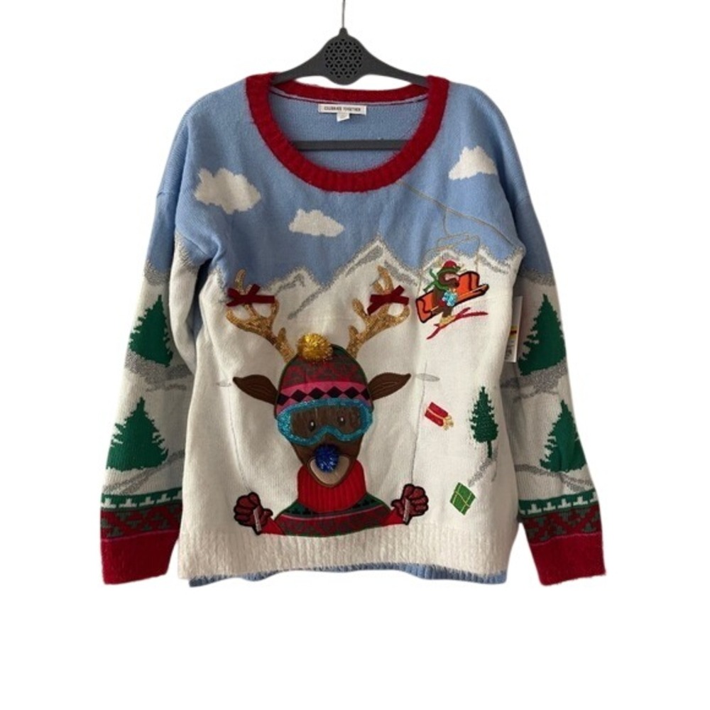 Celebrate Together Holiday Christmas Winter Sweater Medium NWT
